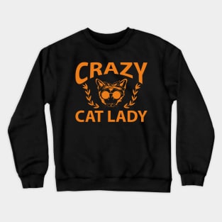 crazy cat lady design Crewneck Sweatshirt